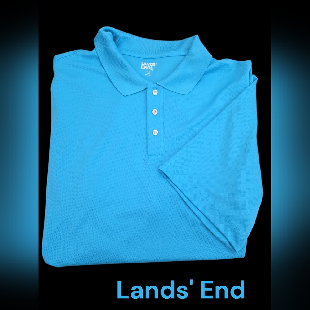 *0615 Lands' End Polo Shirt Men XL / T